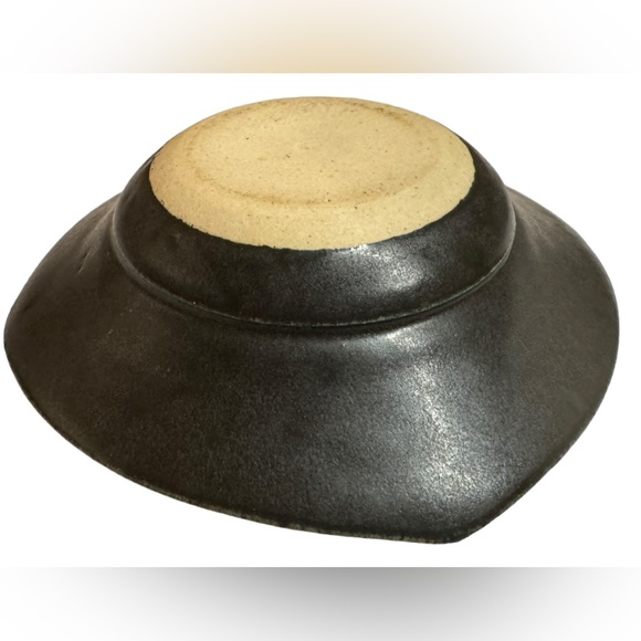 Vintage Japanese Modern Ikebana Stoneware Gray Signed Small Quality Vase EUC - Picture 9 of 12